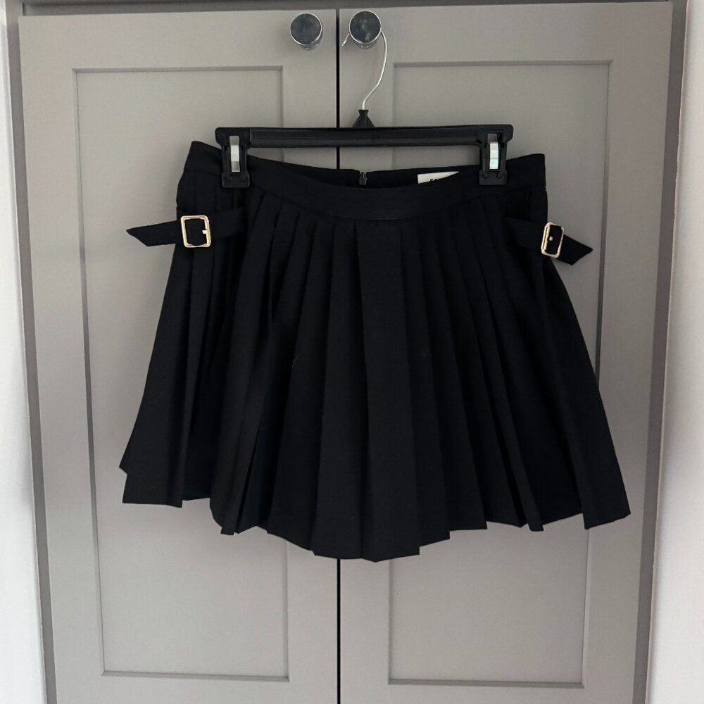 Sandro Black Pleated Skort - US 6 - Picture 4 of 5